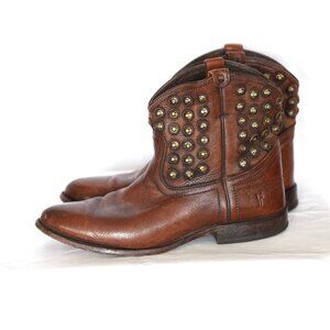 Frye Men's Studded Western Leather Ankle Boots - Mexico